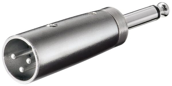 Adattatore XLR Cannon Maschio ad Audio 6,35mm Maschio Mono