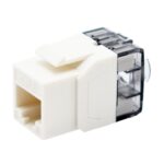 Frutto Keystone RJ45 Cat.6 UTP 180&deg; Toolless Bianco