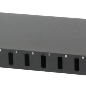 Cassetto Rack 19'' Fibra Ottica 12 porte SC Duplex Nero