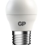 Lampadina LED Mini Globo E27 Bianco Caldo 3,5W, Classe F