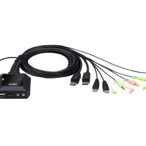 Switch KVM per doppio schermo DisplayPort (ThunderBolt) 2 USB, CS22DP