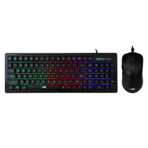 Kit Tastiera 101 Tasti e Mouse USB 7200 dpi Nero, ORCA