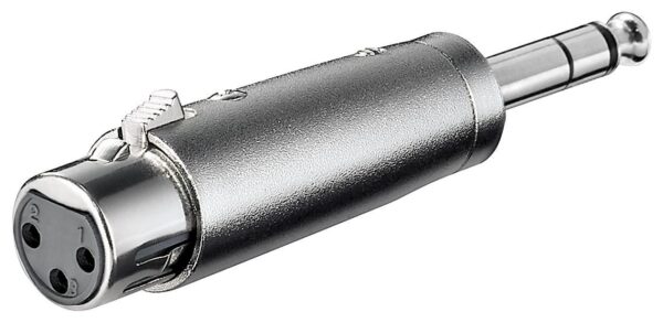 Adattatore XLR Cannon Femmina ad Audio 6,35mm Maschio Stereo