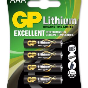 Blister 4 Batterie Litio Mini Stilo AAA 1,5V/24LF Longest Lasting