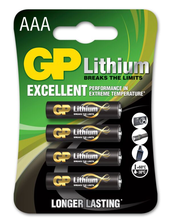 Blister 4 Batterie Litio Mini Stilo AAA 1,5V/24LF Longest Lasting