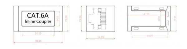 Accoppiatore Cat.6A 10GE RJ45 STP - immagine 2