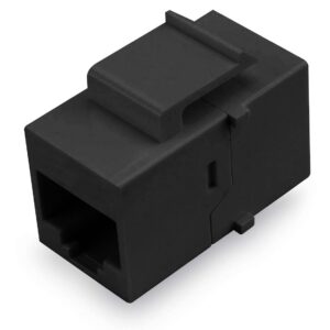 Accoppiatore Keystone RJ45 F/F Cat.5E UTP Nero