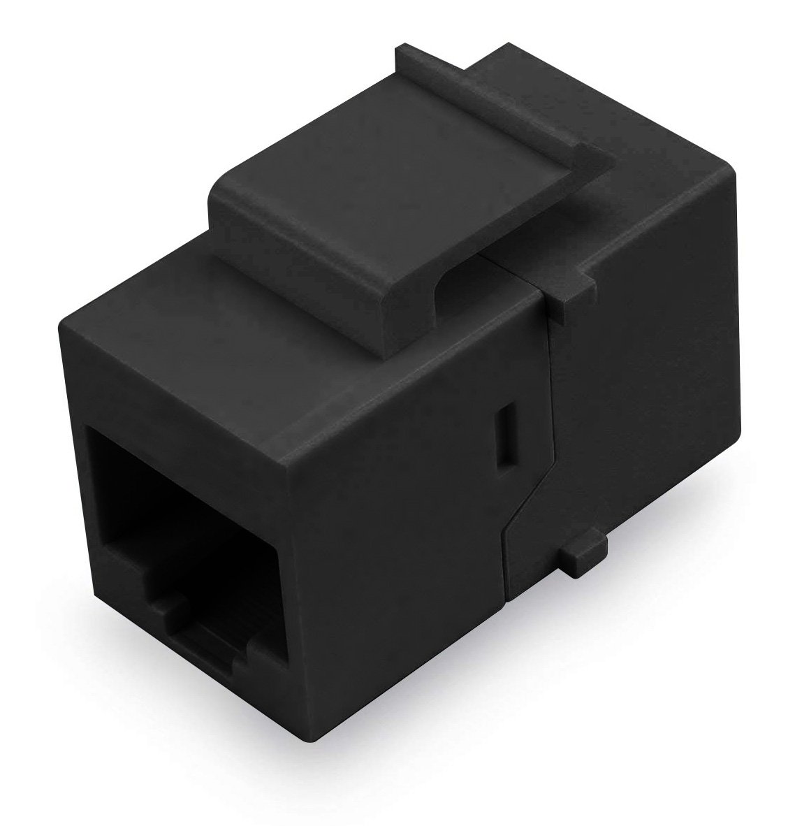 Accoppiatore Keystone RJ45 F/F Cat.5E UTP Nero