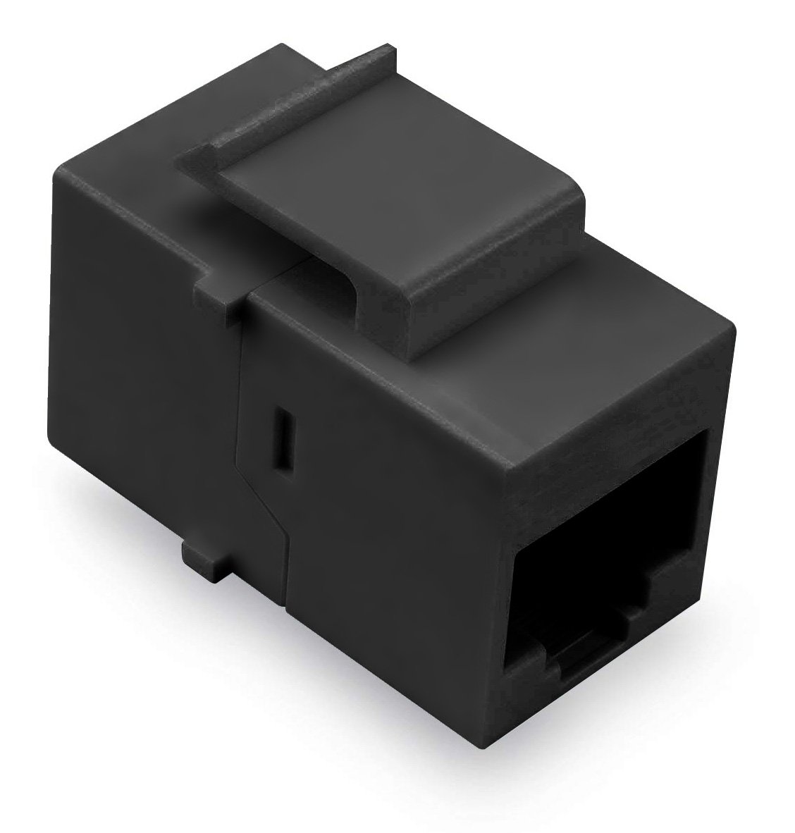 Accoppiatore Keystone RJ45 F/F Cat.5E UTP Nero - immagine 2