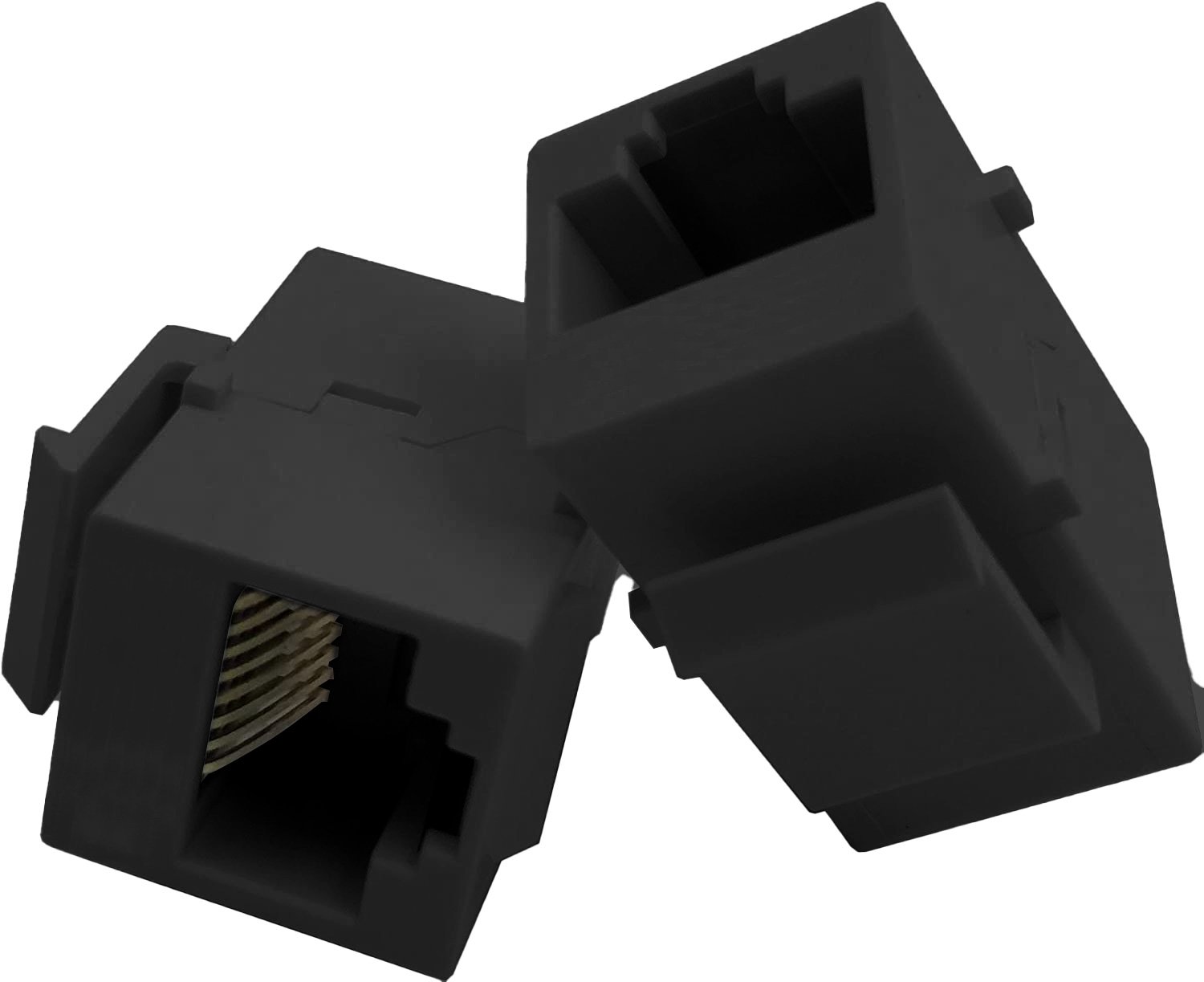 Accoppiatore Keystone RJ45 F/F Cat.5E UTP Nero - immagine 4