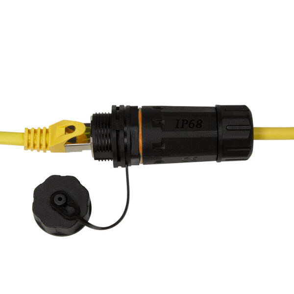 Accoppiatore RJ45 Cat.6A IP68 con Passacavo - immagine 4