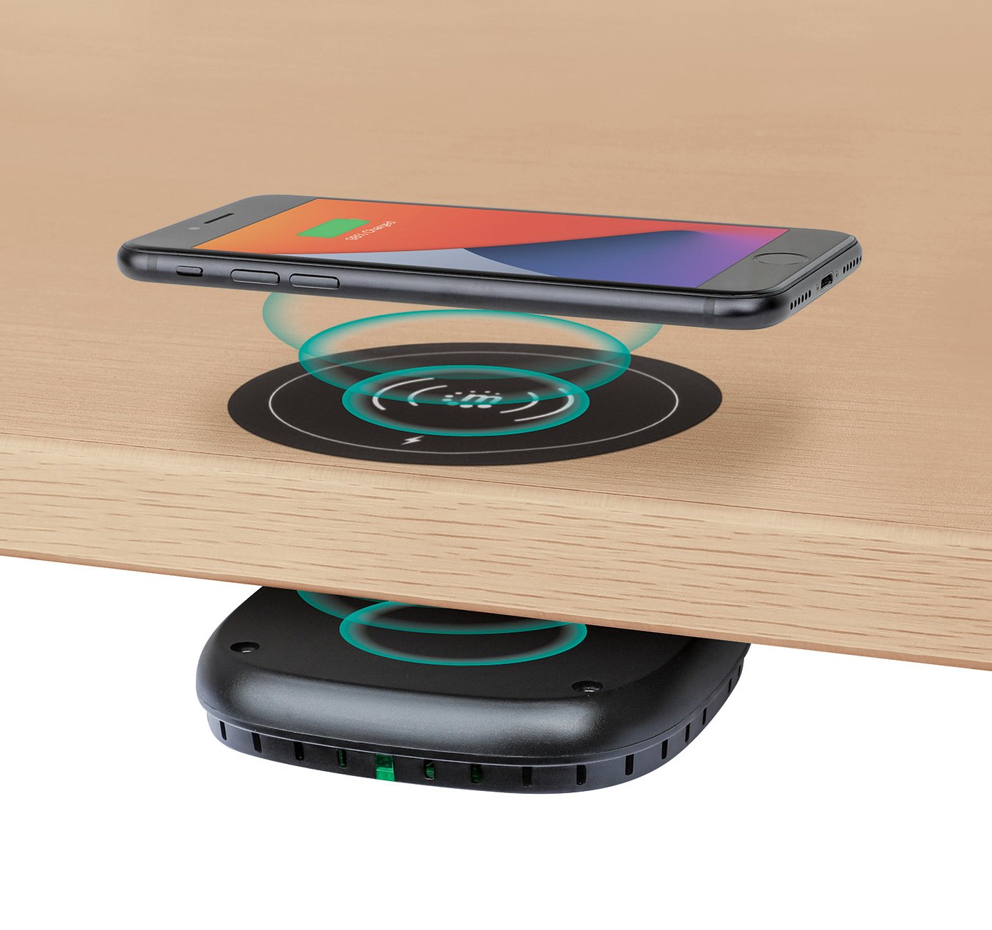 Caricatore Wireless Rapido da Sotto Scrivania 10W