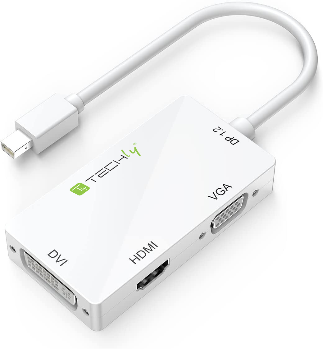 Adattatore 3 in 1 Mini DisplayPort 1.2 (Thunderbolt) a HDMI/DVI/VGA