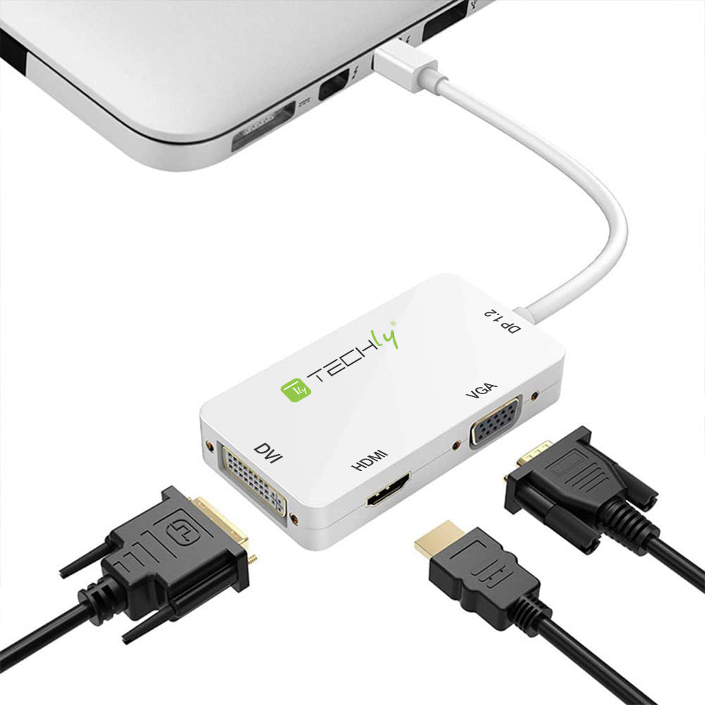 Adattatore 3 in 1 Mini DisplayPort 1.2 (Thunderbolt) a HDMI/DVI/VGA - immagine 8
