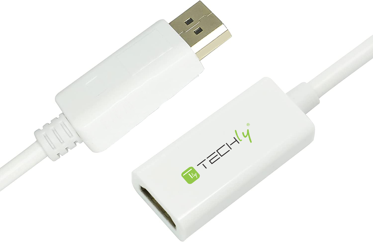 Adattatore Attivo DisplayPort 1.2 Maschio HDMI Femmina 4K 30Hz 15cm Bianco - immagine 10