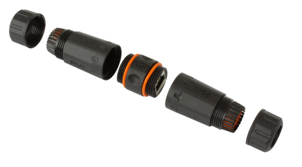 Adattatore Cat 6A RJ45 F/RJ45 F Impermeabile Protezione IP68