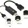 Adattatore Convertitore da HDMI™ a Displayport con USB 4K 30Hz - immagine 2