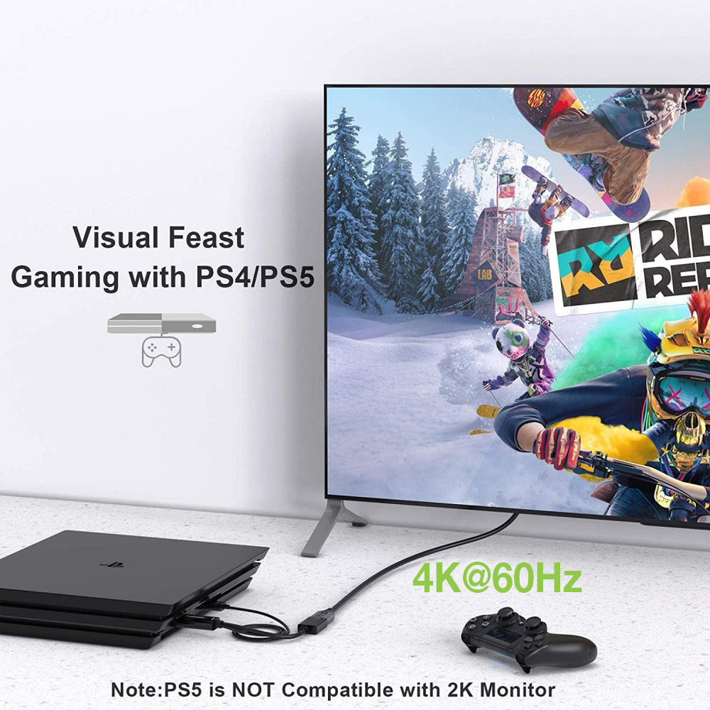 Adattatore Convertitore da HDMI™ a Displayport con USB 4K 60Hz - immagine 4