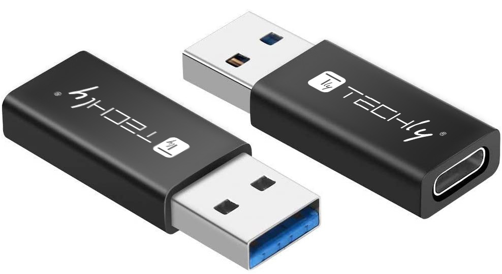 Adattatore Convertitore USB 3.0 USB A Maschio a USB-C™ Femmina Nero