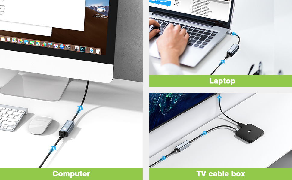 Adattatore Convertitore USB-C™ 3.0 a RJ45 Gigabit - immagine 7