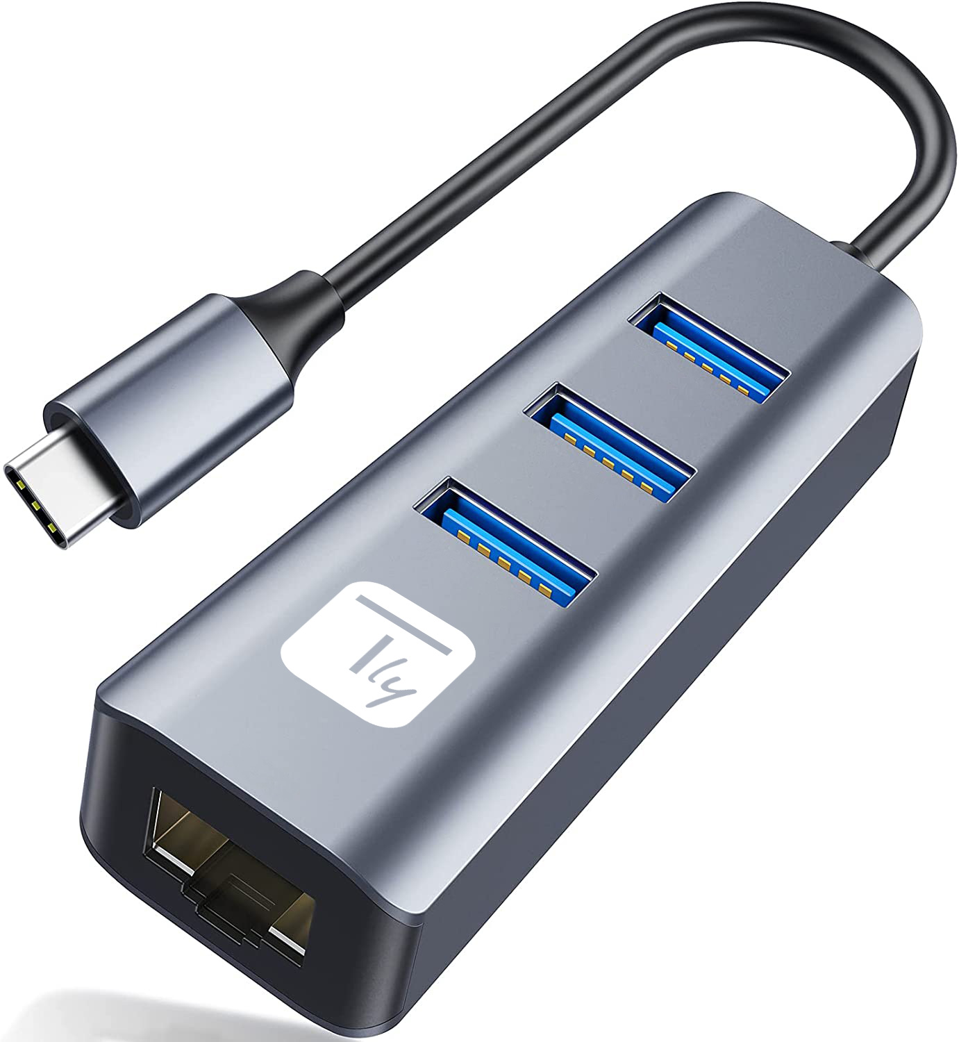 Adattatore Convertitore USB-C™ a RJ45 Gigabit con Hub 3 Porte USB 5 Gbps - immagine 4