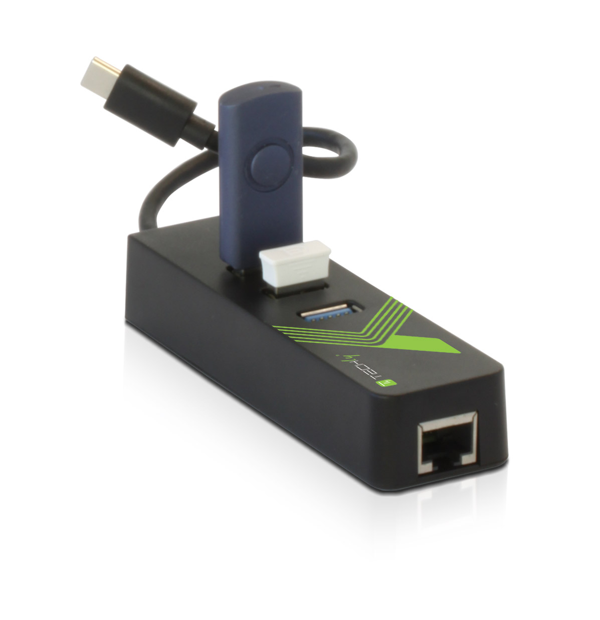 Adattatore Convertitore USB-C™ Ethernet Gigabit con Hub 3 porte USB-A 3.0 - immagine 3