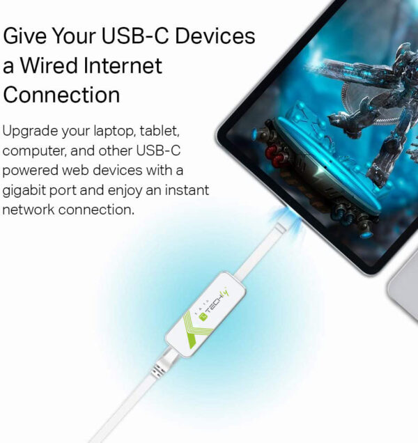 Adattatore Convertitore USB-C™ Ethernet Gigabit RJ45 Lan - immagine 7