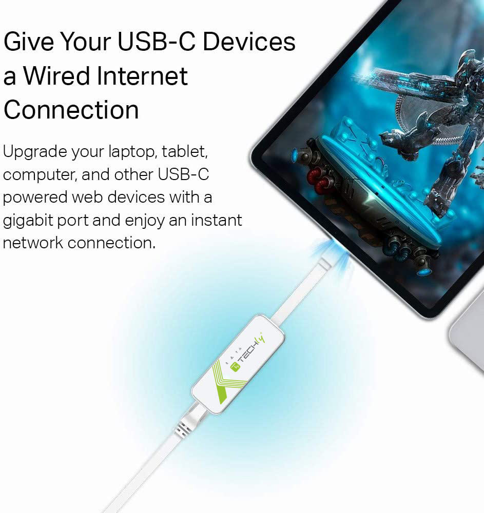 Adattatore Convertitore USB-C™ Ethernet Gigabit RJ45 Lan - immagine 7