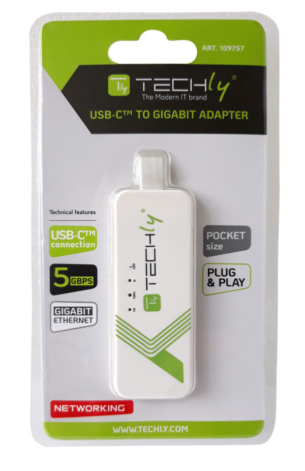 Adattatore Convertitore USB-C™ Ethernet Gigabit RJ45 Lan - immagine 2