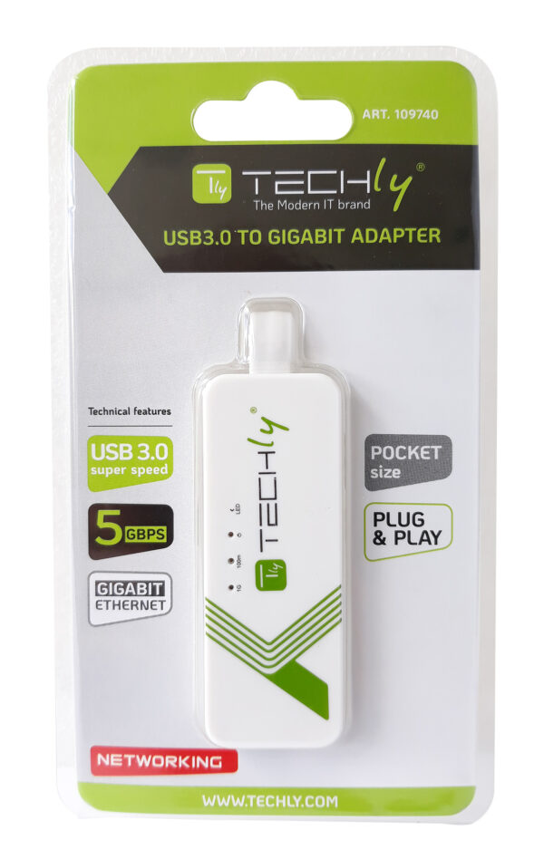 Adattatore Convertitore USB 3.0 Ethernet Gigabit RJ45 Lan - immagine 2