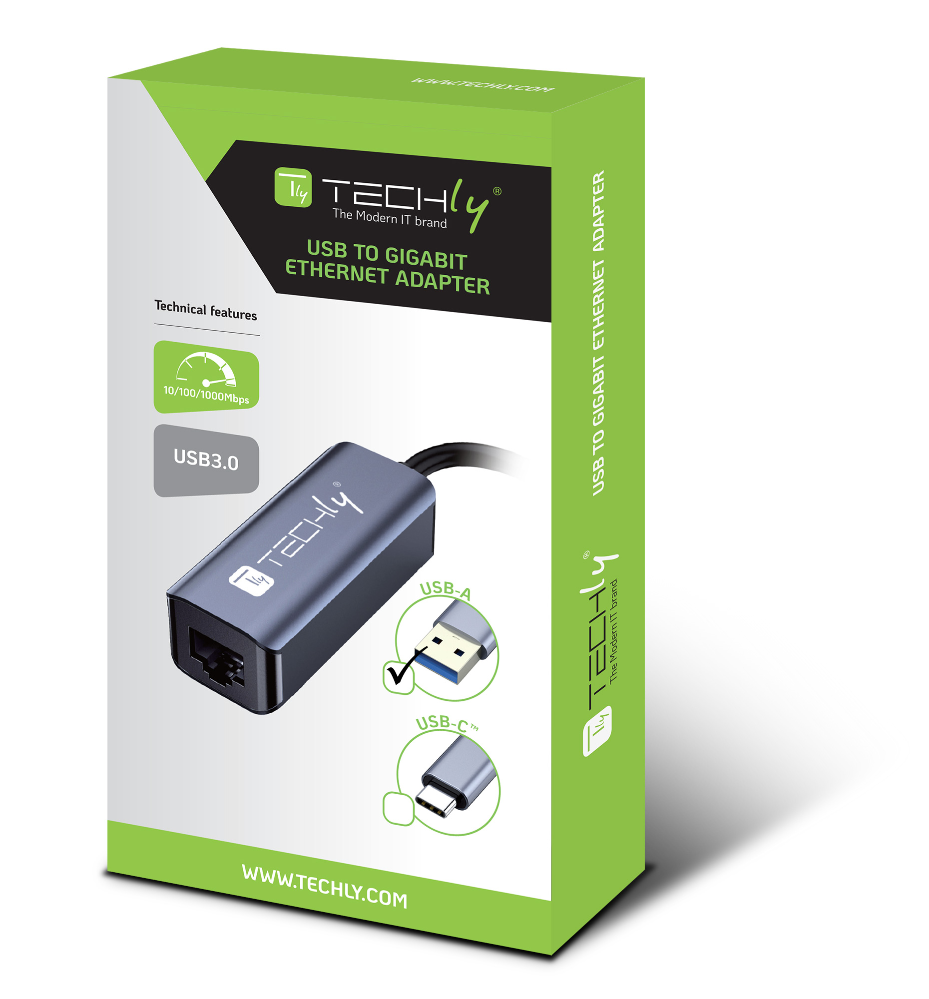 Adattatore Convertitore USB 3.0 tipo A a RJ45 Gigabit - immagine 2