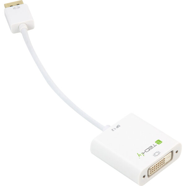 Adattatore DisplayPort 1.2 Maschio / DVI Femmina 15cm Bianco - immagine 4