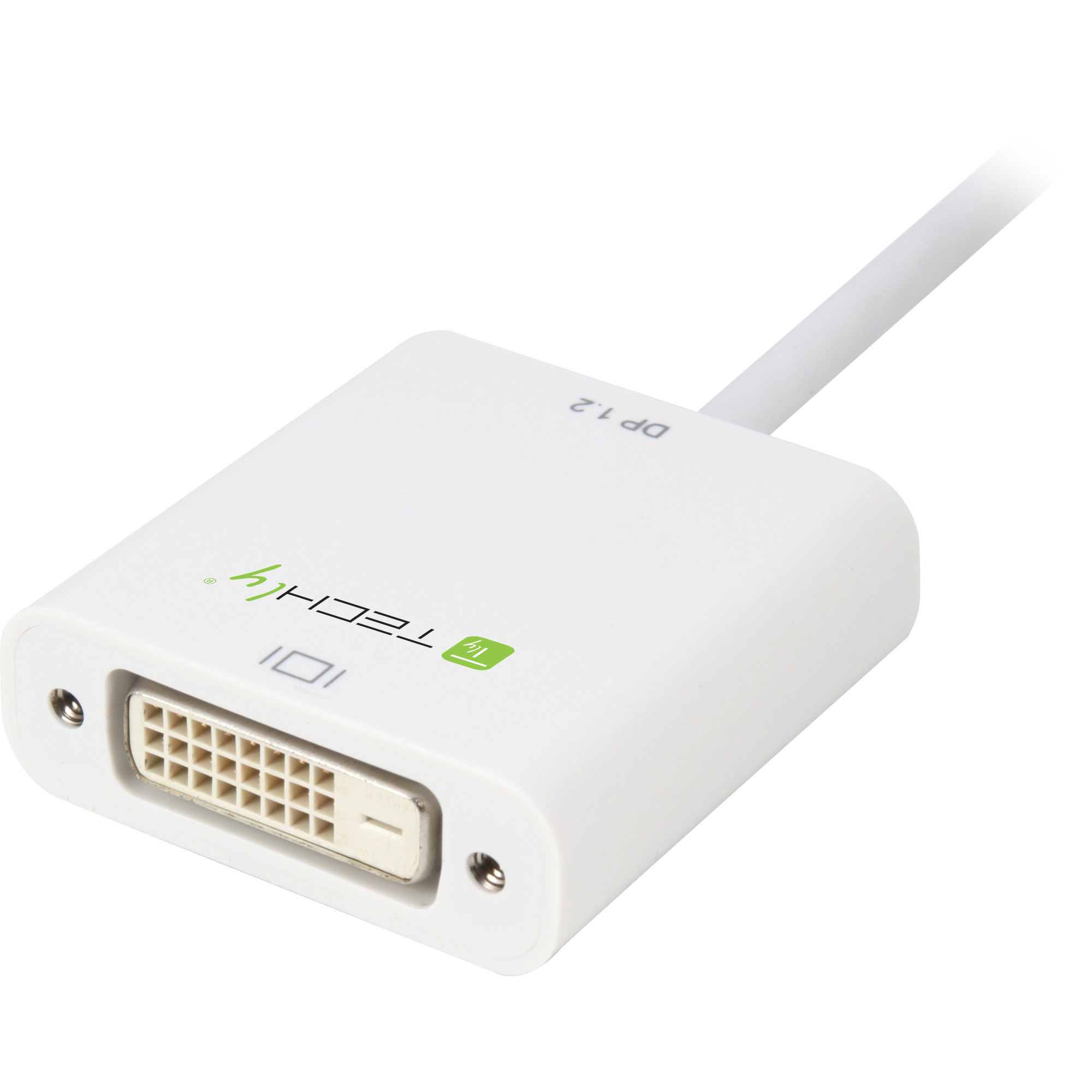 Adattatore DisplayPort 1.2 Maschio / DVI Femmina 15cm Bianco - immagine 2