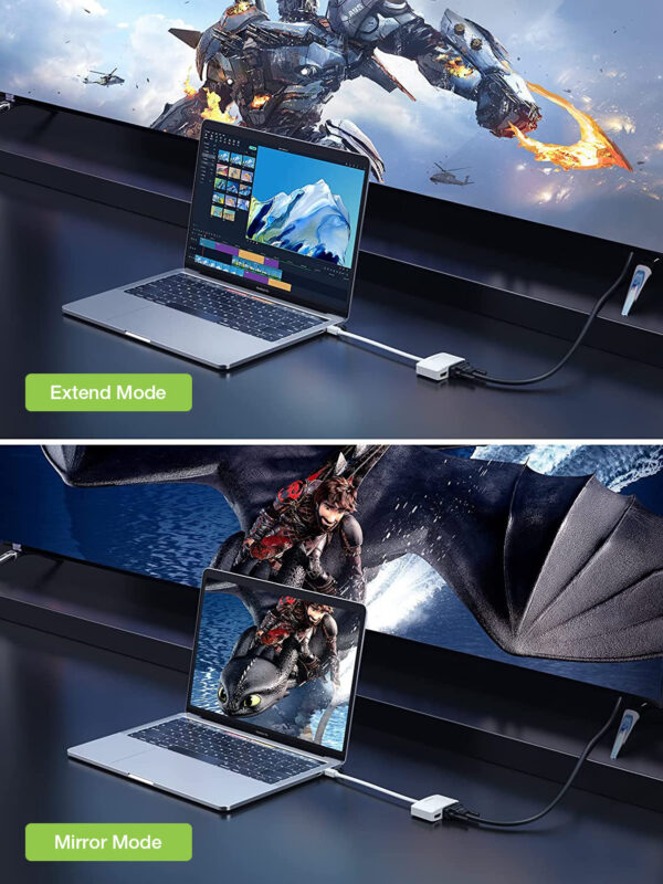 Adattatore DisplayPort ad HDMI/VGA 4K 30Hz - immagine 6