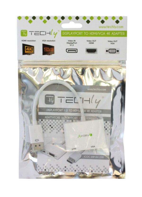 Adattatore DisplayPort ad HDMI/VGA 4K 60Hz - immagine 2