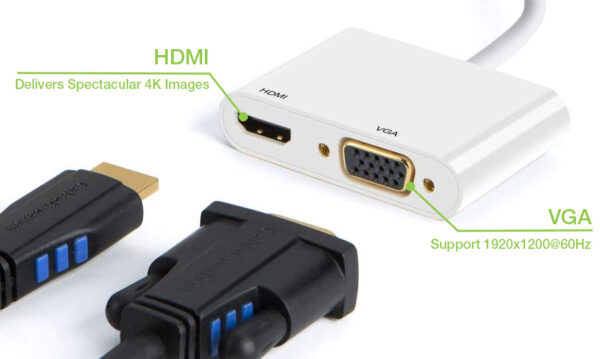 Adattatore DisplayPort ad HDMI/VGA 4K 60Hz - immagine 5