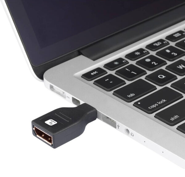 Adattatore DisplayPort F/Mini DisplayPort M (Thunderbolt) 4K Nero - immagine 2