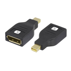 Adattatore DisplayPort F/Mini DisplayPort M (Thunderbolt) 4K Nero