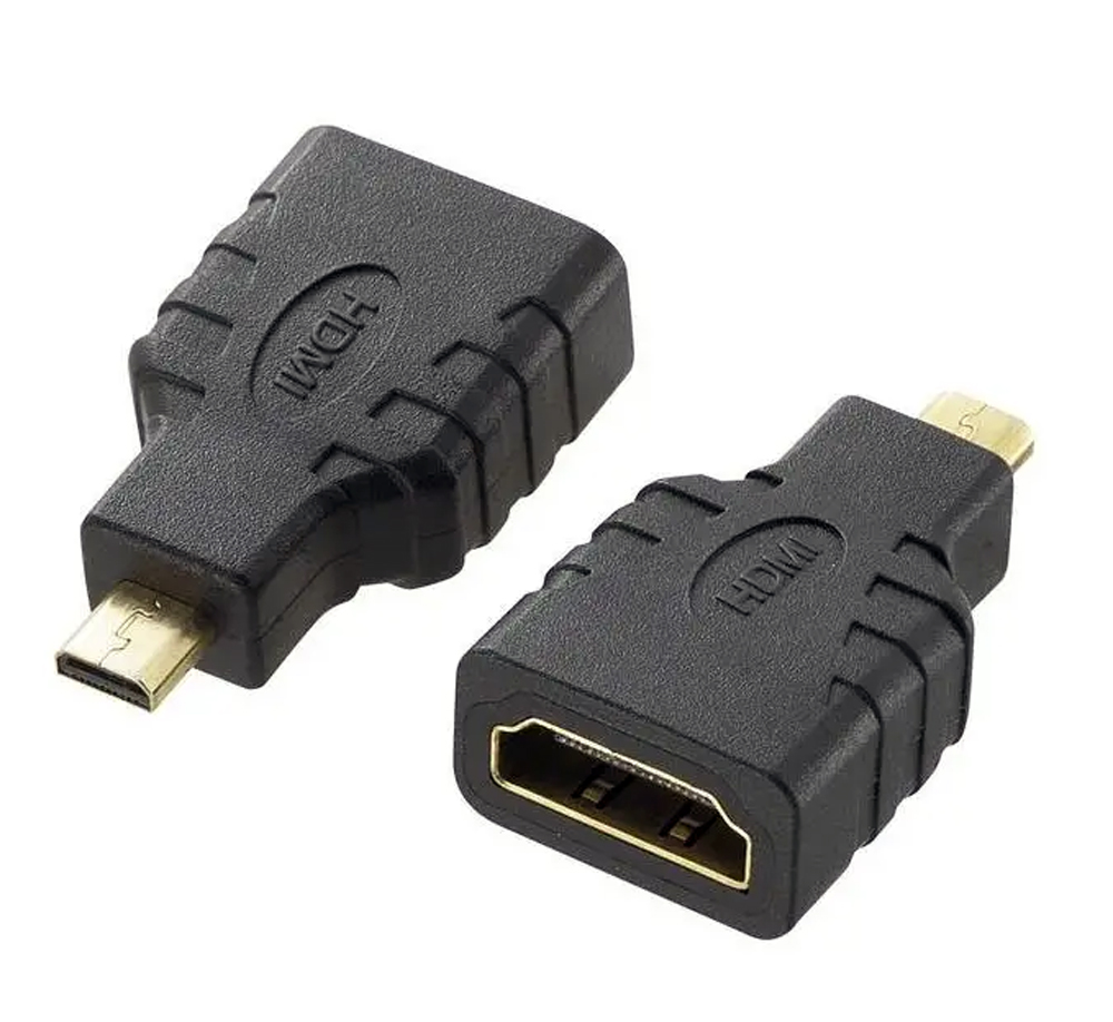 Adattatore HDMI Femmina a Micro HDMI Tipo D Maschio - immagine 2