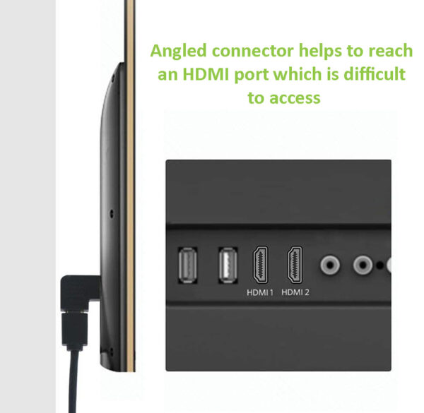 Adattatore HDMI Maschio / Femmina Angolato 270° - immagine 7