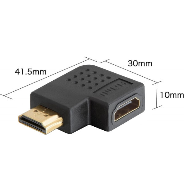 Adattatore HDMI Maschio / Femmina Angolato 270° - immagine 3