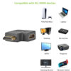 Adattatore HDMI Maschio / Femmina Angolato 270° - immagine 4