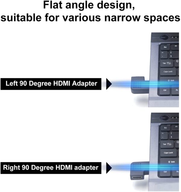 Adattatore HDMI Maschio / Femmina Angolato 270° - immagine 6