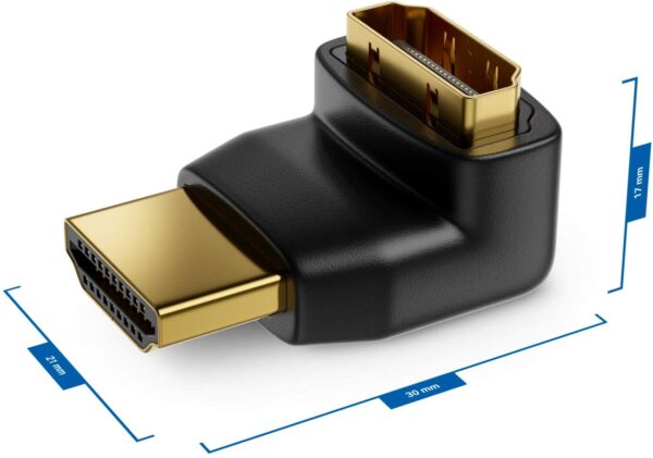 Adattatore HDMI™ Maschio / Femmina 90° Verso il Basso - immagine 2