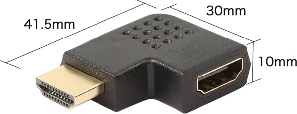 Adattatore HDMI Maschio / Femmina Angolato 90° - immagine 3