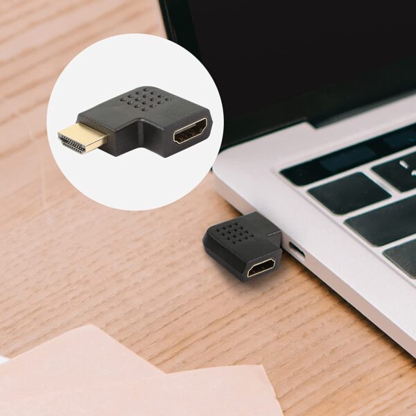 Adattatore HDMI Maschio / Femmina Angolato 90° - immagine 2