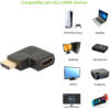 Adattatore HDMI Maschio / Femmina Angolato 90° - immagine 4