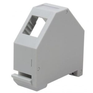 Adattatore keystone RJ45 per Barra DIN espandibile in Plastica non schermato