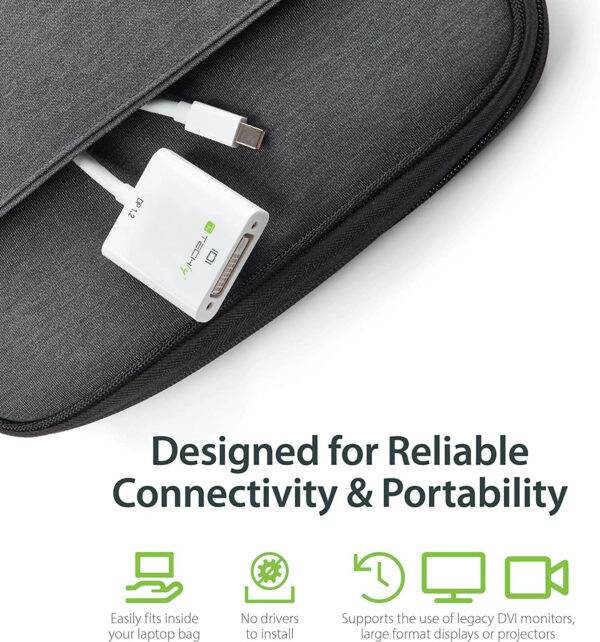 Adattatore Mini DisplayPort (Thunderbolt) 1.2 / DVI 15cm Bianco - immagine 7