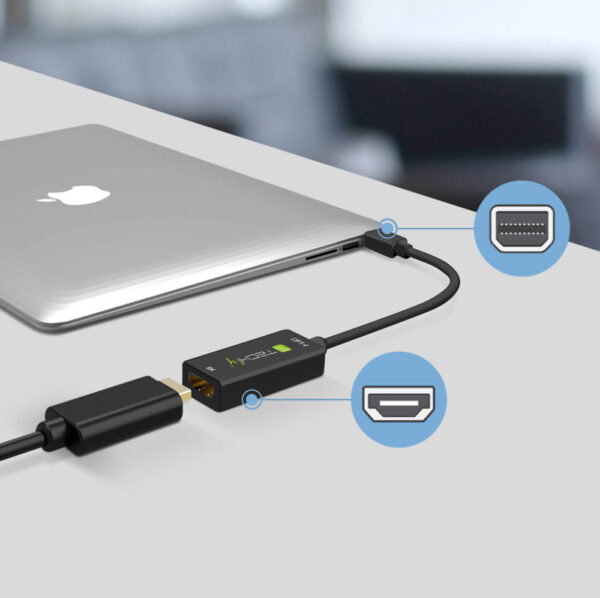 Adattatore Mini DisplayPort (Thunderbolt) 1.4 / HDMI 8K Attivo nero - immagine 6